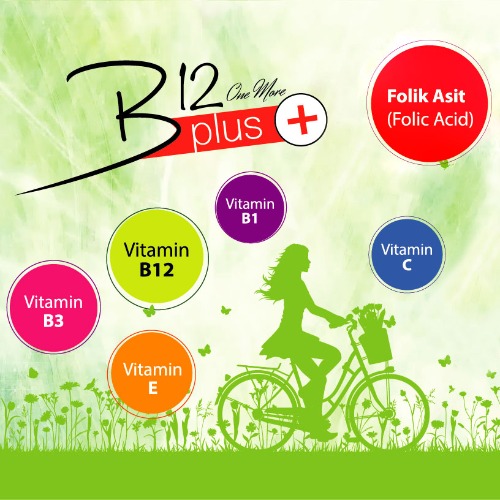 B12 Plus Bant – Kobalt mineraliyle zenginleştirilmiş B12 vitamini, bağışıklık sistemini güçlendirir ve hastalıklara karşı koruma sağlar.
